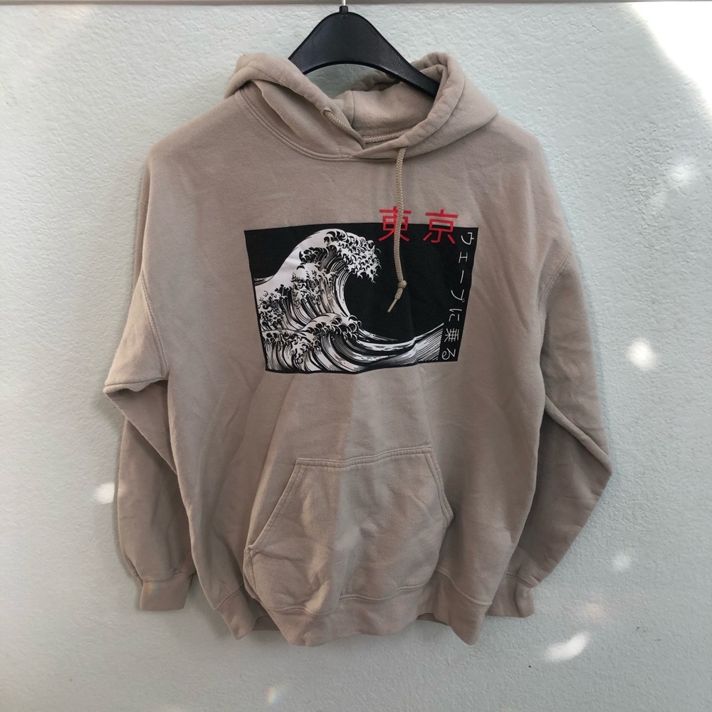 JAPANESE WAVE & CHARACTER HOODIE